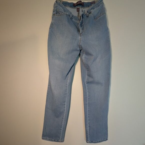 Gloria Vanderbilt Amanda 2.0 Light Denim Slim Leg Jeans Size 10 - Picture 1 of 7